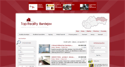Desktop Screenshot of byty.reality-bardejov.eu
