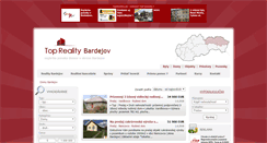 Desktop Screenshot of domy.reality-bardejov.eu